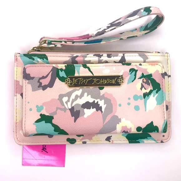 Betsey Johnson Handbags - Betsey Johnson Mirror Insert Floral Wallet